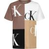 imageCalvin Klein Boys Short Sleeve Fashion Graphic Crew Neck TShirt Comfortable Relaxed FitBlock Party Coffee Quartz