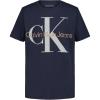 imageCalvin Klein Boys Short Sleeve Logo Crew Neck TShirt Soft Comfortable Relaxed FitMono Inkwell