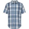 imageCalvin Klein Boys Short Sleeve Woven ButtonDown ShirtWhiteblue Washout Plaid