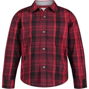 imageCalvin Klein Boys Long Sleeve Woven ButtonDown ShirtRed Carpet Plaid