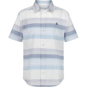 imageCalvin Klein Boys Short Sleeve Woven ButtonDown ShirtInfinity Elemental Stripe