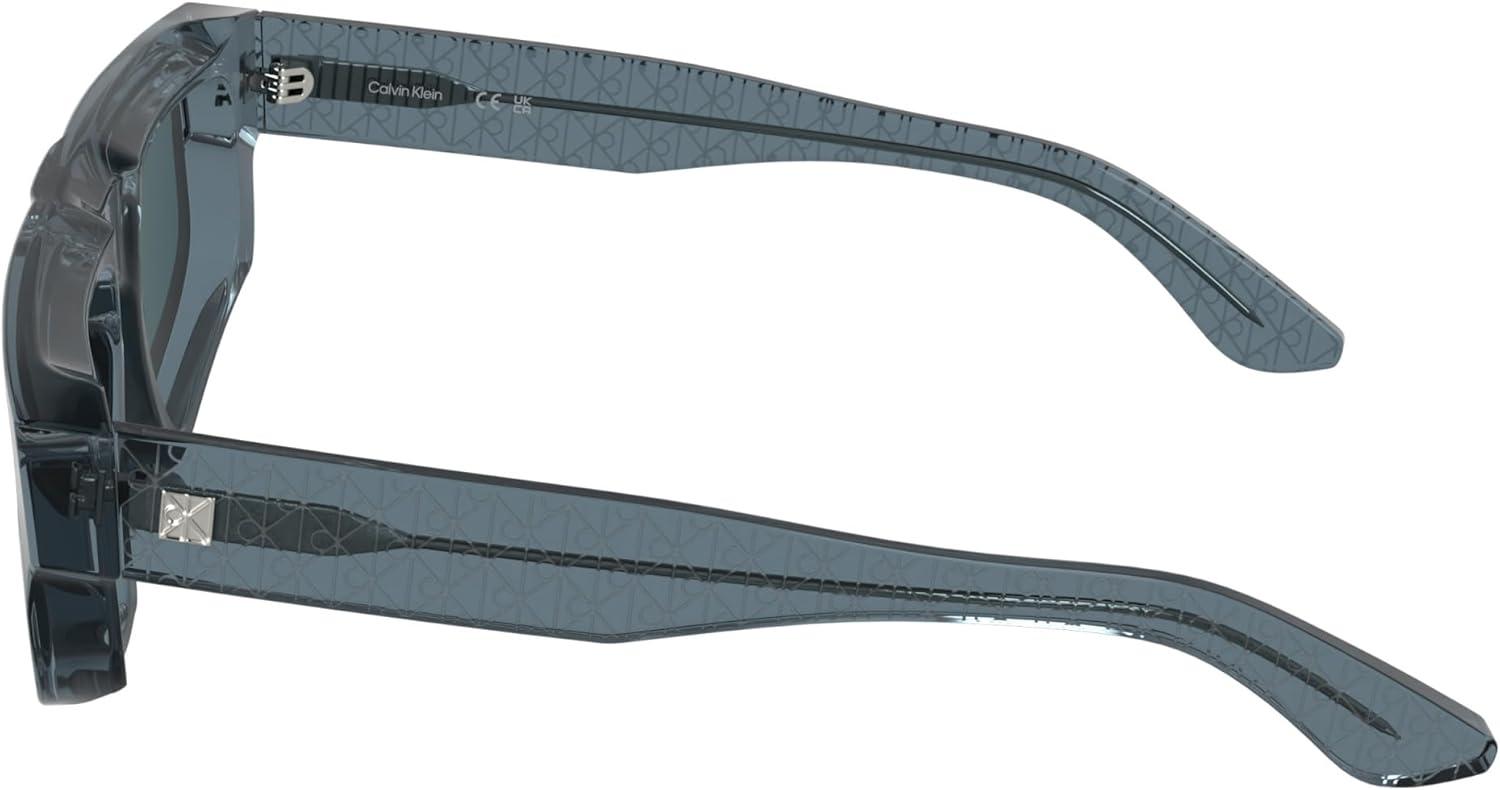 imageCalvin Klein Ck25539s Rectangular SunglassesTransparent Blue