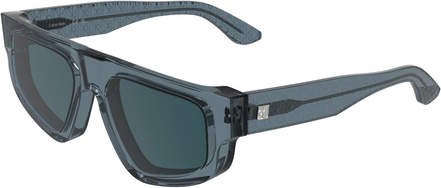 imageCalvin Klein Ck25539s Rectangular SunglassesTransparent Blue