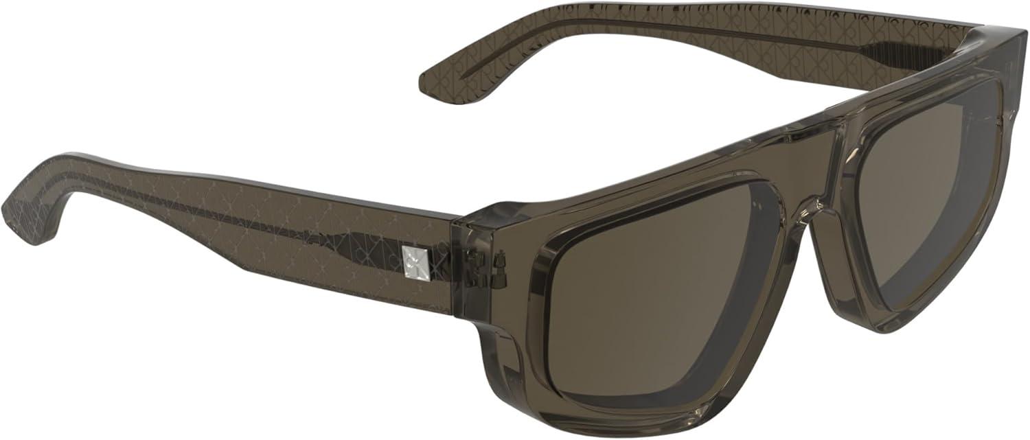 imageCalvin Klein Ck25539s Rectangular SunglassesTransparent Brown