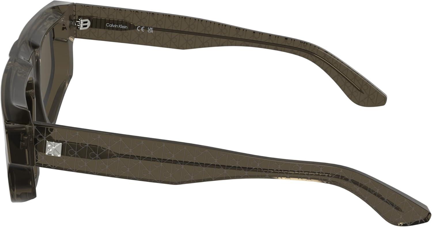 imageCalvin Klein Ck25539s Rectangular SunglassesTransparent Brown