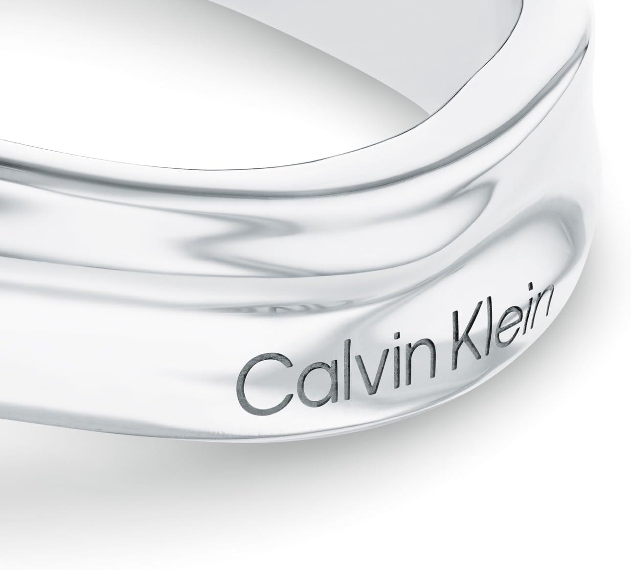 imageCalvin Klein Elemental Bangle Bracelet for Women  Organic Inspired Design Boldly Sculpted  Stainless Steel Hinge closure  Jewelry Accessories Gift for HerSilver