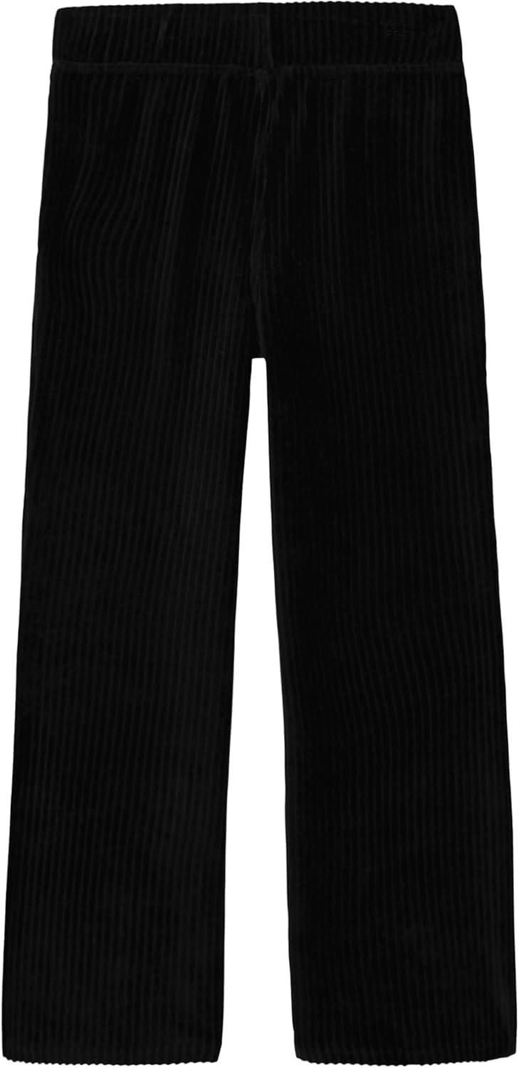 imageCalvin Klein Girls Pullon Cozy Wide Leg Lounge PantRib Velour Black