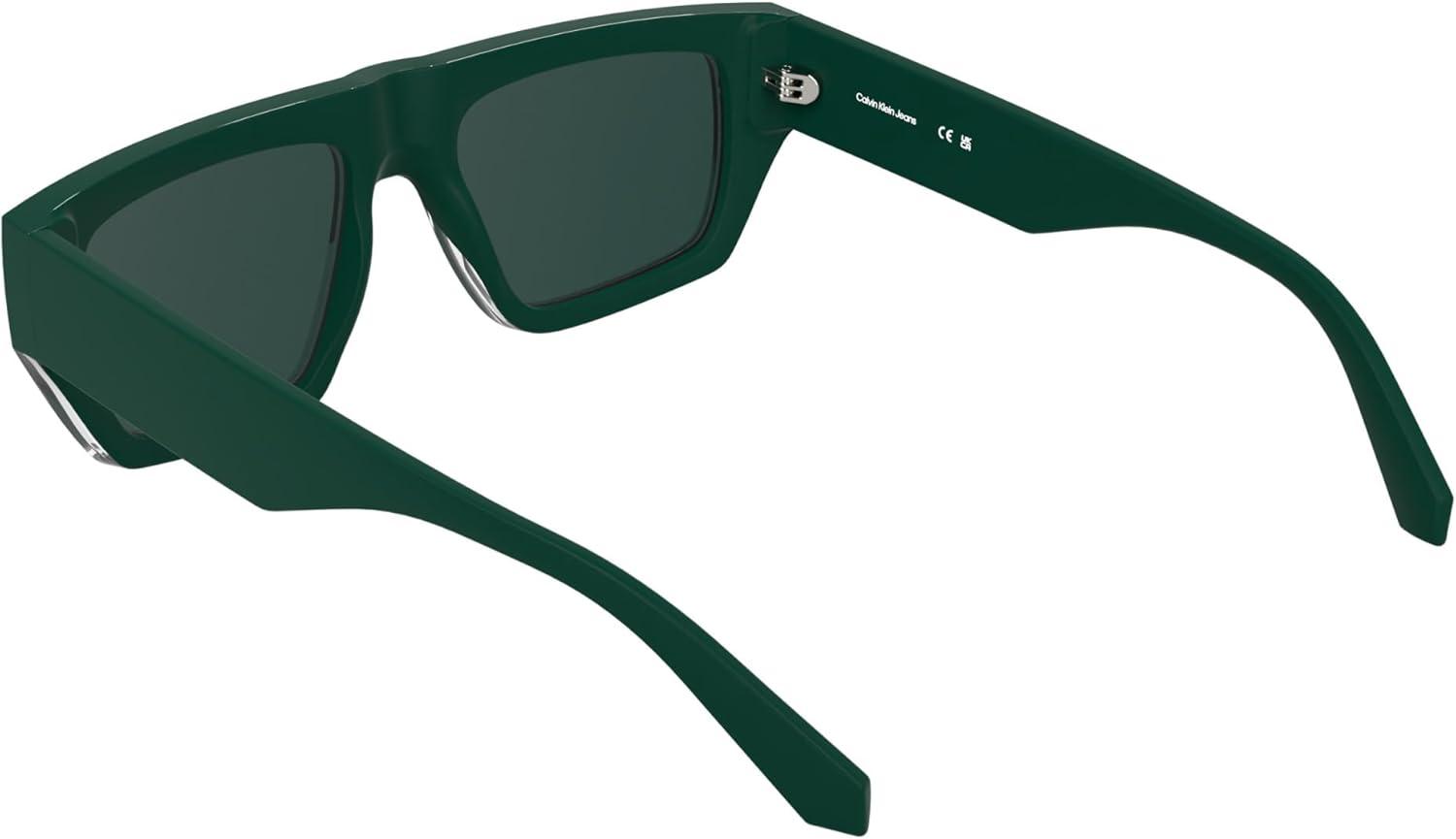 imageCalvin Klein Jeans Ckj25619s Rectangular SunglassesGreen