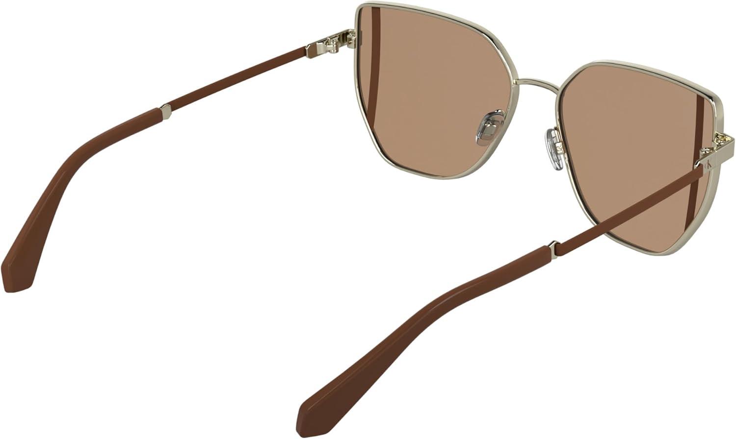 imageCalvin Klein Jeans Womens Ckj25209s Rectangular SunglassesLight Gold