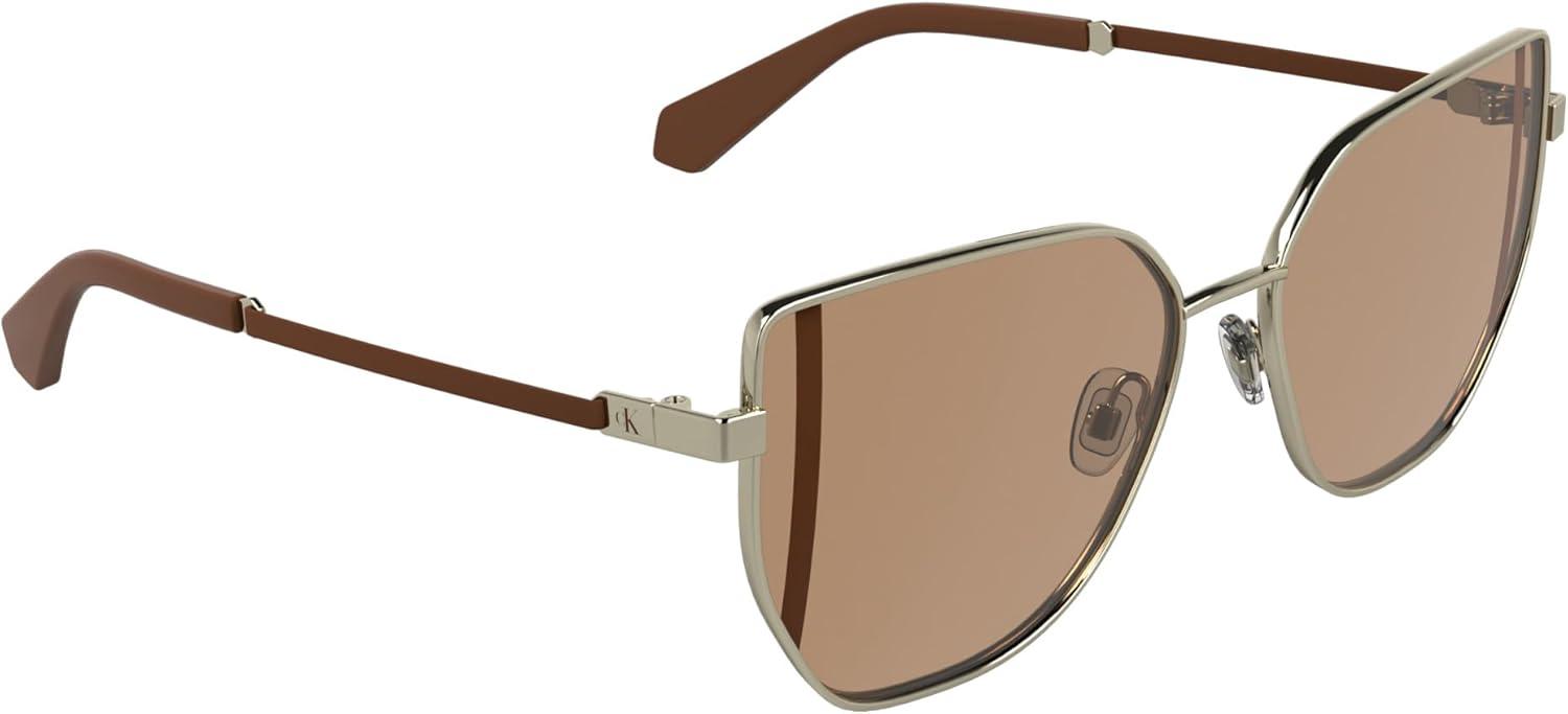 imageCalvin Klein Jeans Womens Ckj25209s Rectangular SunglassesLight Gold
