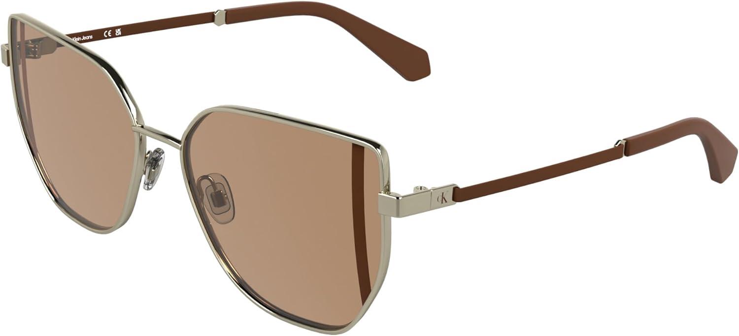 imageCalvin Klein Jeans Womens Ckj25209s Rectangular SunglassesLight Gold