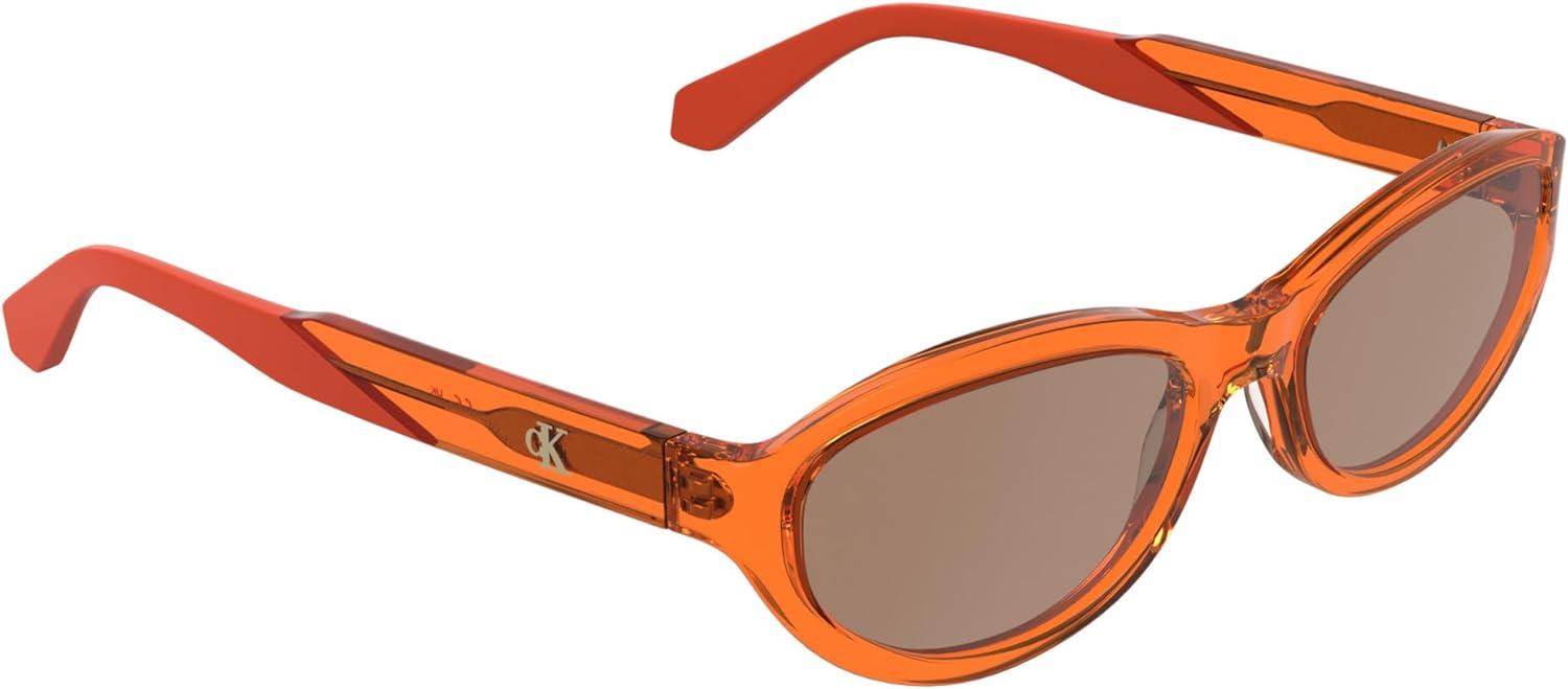 imageCalvin Klein Jeans Womens Sunglasses CKJ25618S  Transparent Orange with Solid Brown Lens