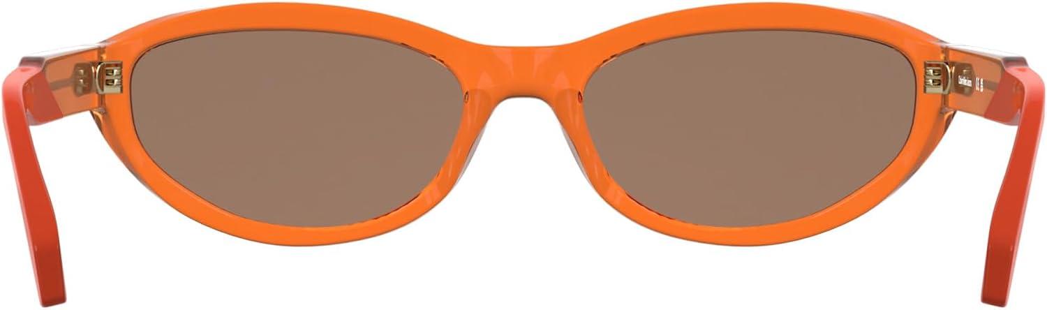 imageCalvin Klein Jeans Womens Sunglasses CKJ25618S  Transparent Orange with Solid Brown Lens