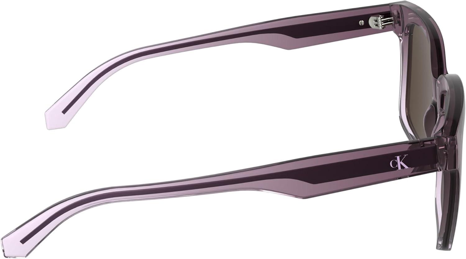 imageCalvin Klein Jeans Womens Sunglasses CKJ25624S  Transparent Gradient MauveRos with Solid Brown Lens
