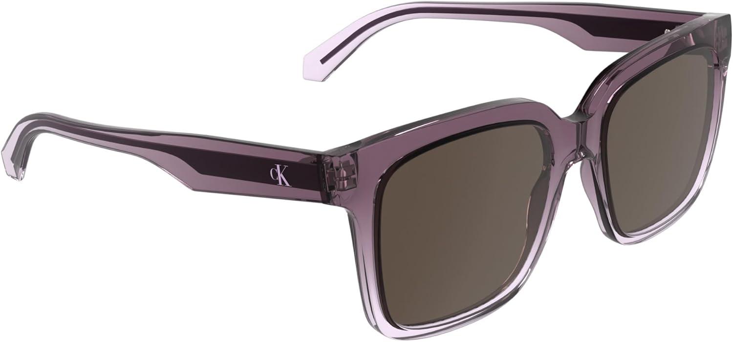 imageCalvin Klein Jeans Womens Sunglasses CKJ25624S  Transparent Gradient MauveRos with Solid Brown Lens