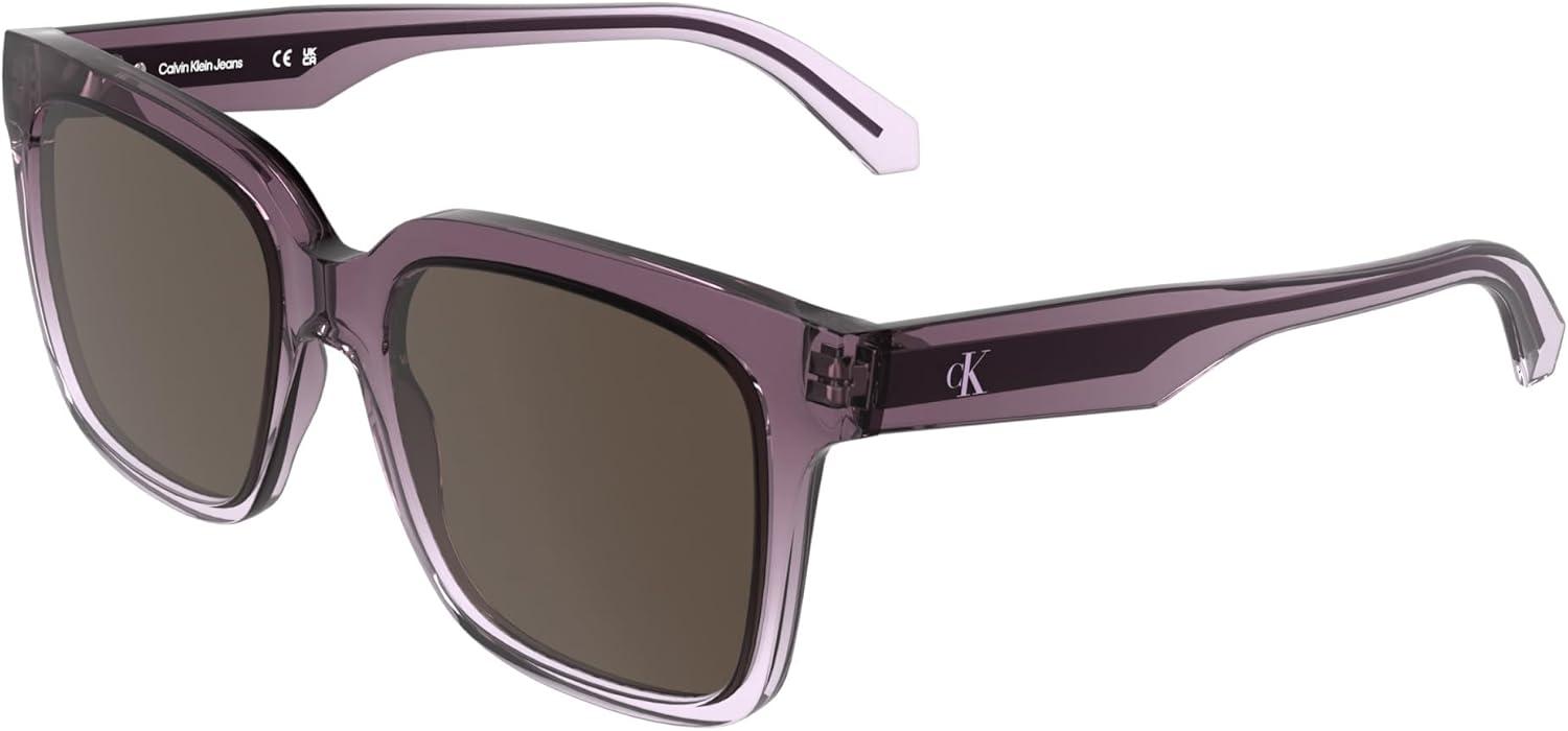 imageCalvin Klein Jeans Womens Sunglasses CKJ25624S  Transparent Gradient MauveRos with Solid Brown Lens