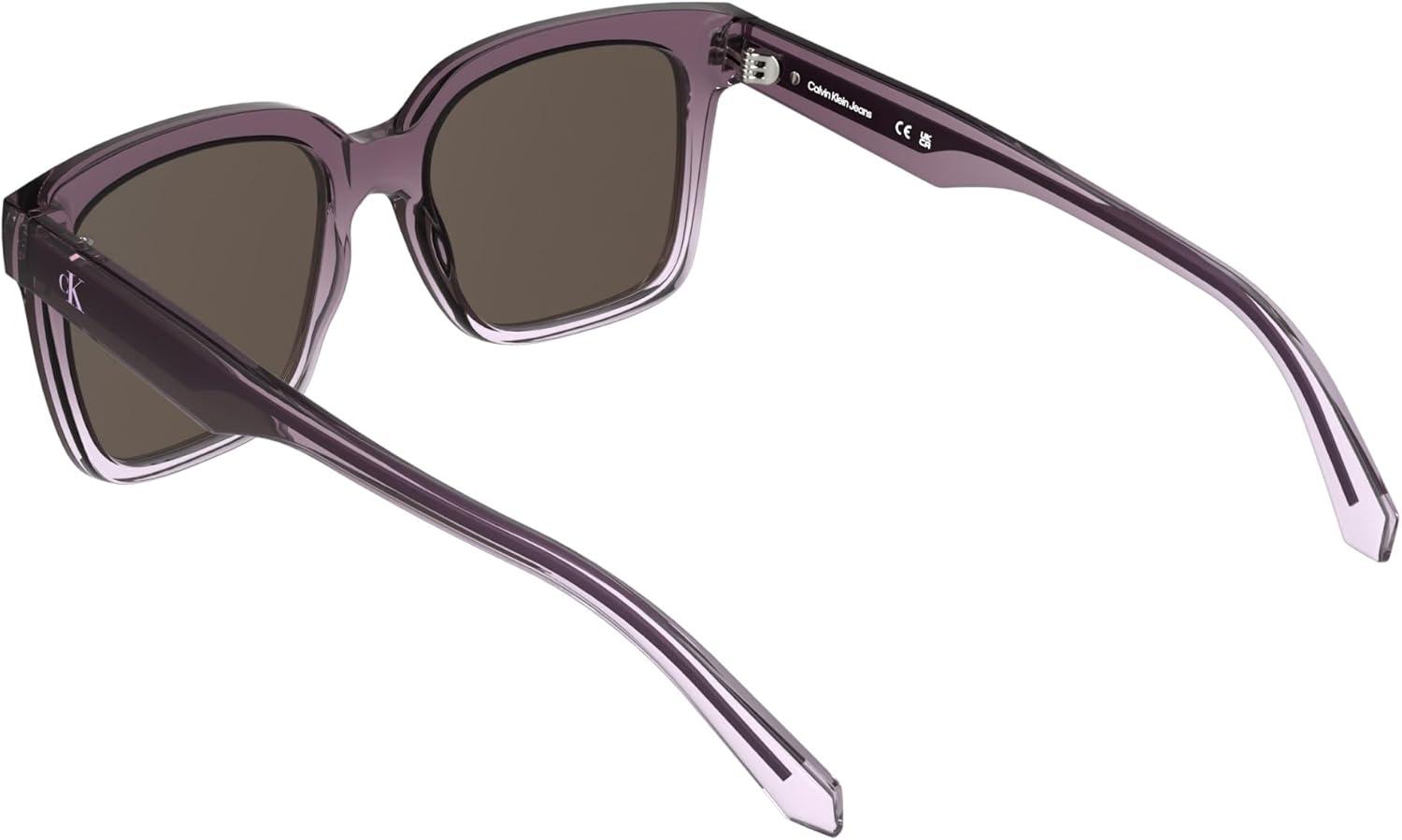 imageCalvin Klein Jeans Womens Sunglasses CKJ25624S  Transparent Gradient MauveRos with Solid Brown Lens