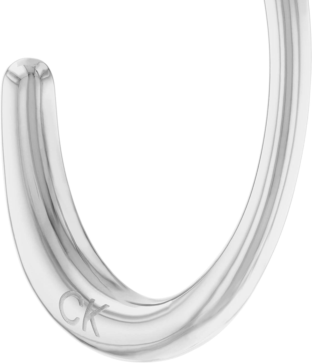 imageCalvin Klein Jewelry Womens Stainless Steel Hoop Earrings Color Silver Model 35000346