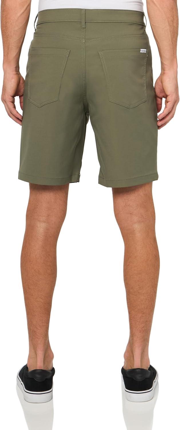 imageCalvin Klein Mens 5 Pocket Tech Classic ShortsDusty Olive