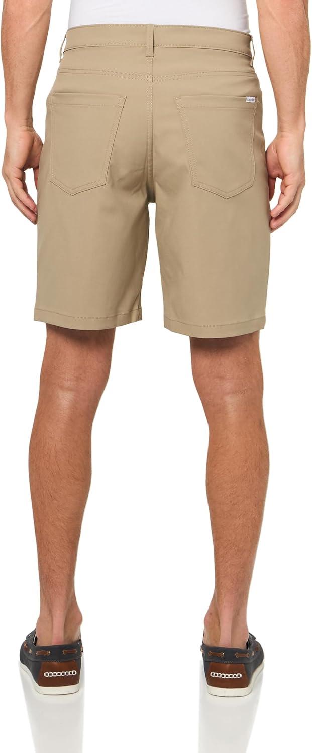 imageCalvin Klein Mens 5 Pocket Tech Classic ShortsGreige