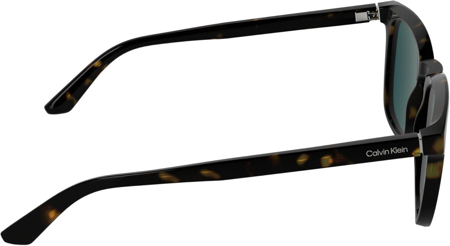 imageCalvin Klein Mens Ck25536s Rectangular SunglassesDark Havana