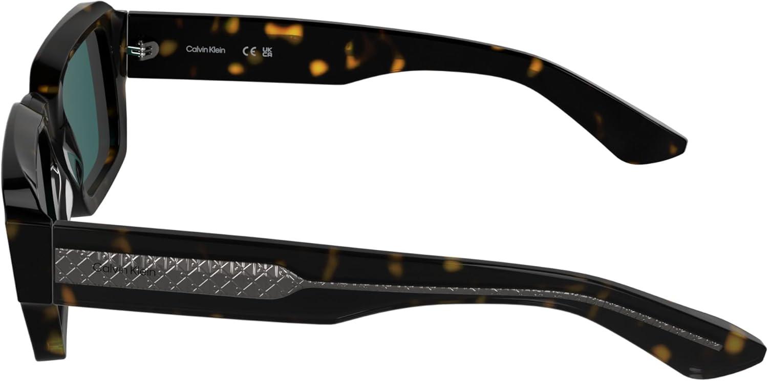 imageCalvin Klein Mens Ck25538s Rectangular SunglassesDark Havana