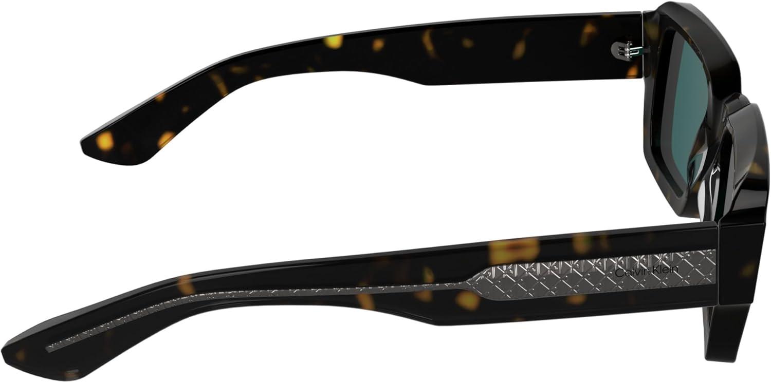 imageCalvin Klein Mens Ck25538s Rectangular SunglassesDark Havana
