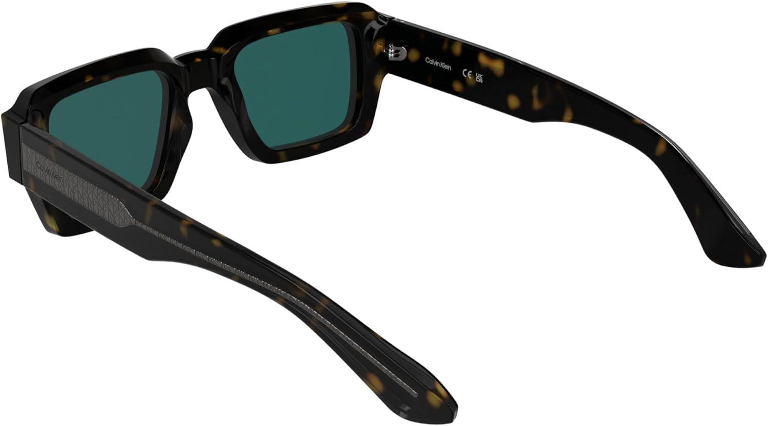 imageCalvin Klein Mens Ck25538s Rectangular SunglassesDark Havana