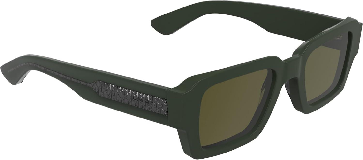 imageCalvin Klein Mens Ck25538s Rectangular SunglassesKhaki