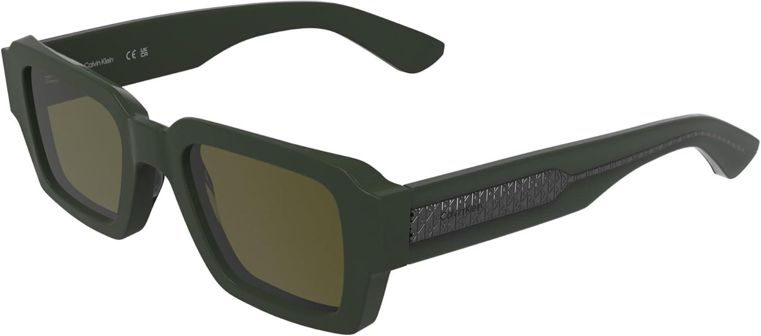 imageCalvin Klein Mens Ck25538s Rectangular SunglassesKhaki