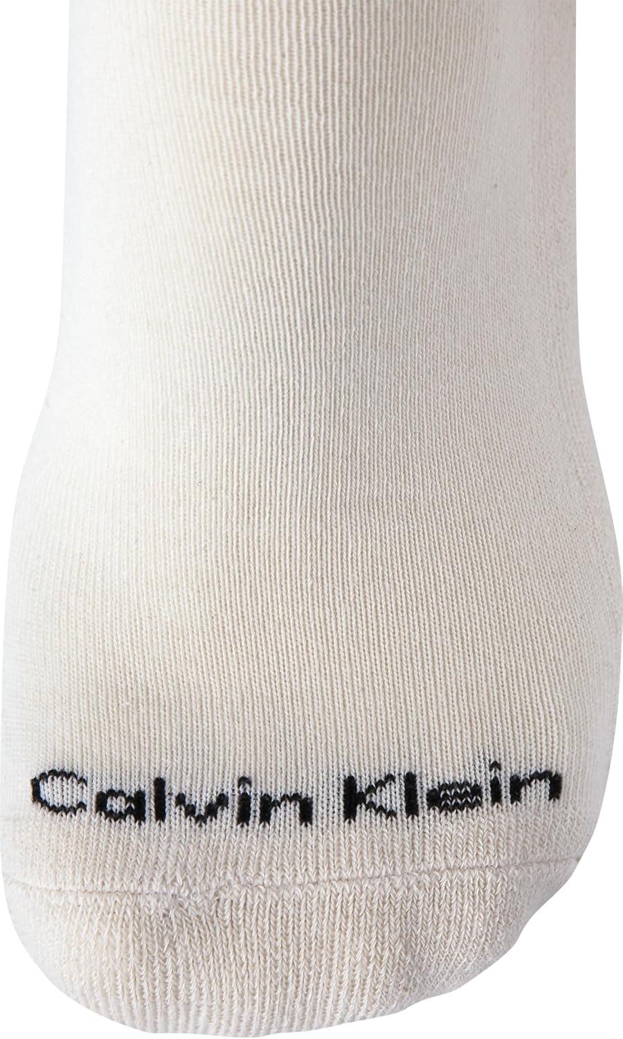 imageCalvin Klein Mens Dress Crew NonBinding Cotton Socks 6PackBeige Assorted