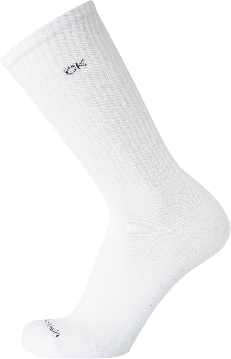 imageCalvin Klein Mens Dress Crew NonBinding Cotton Socks 6PackGreyBlackWhite