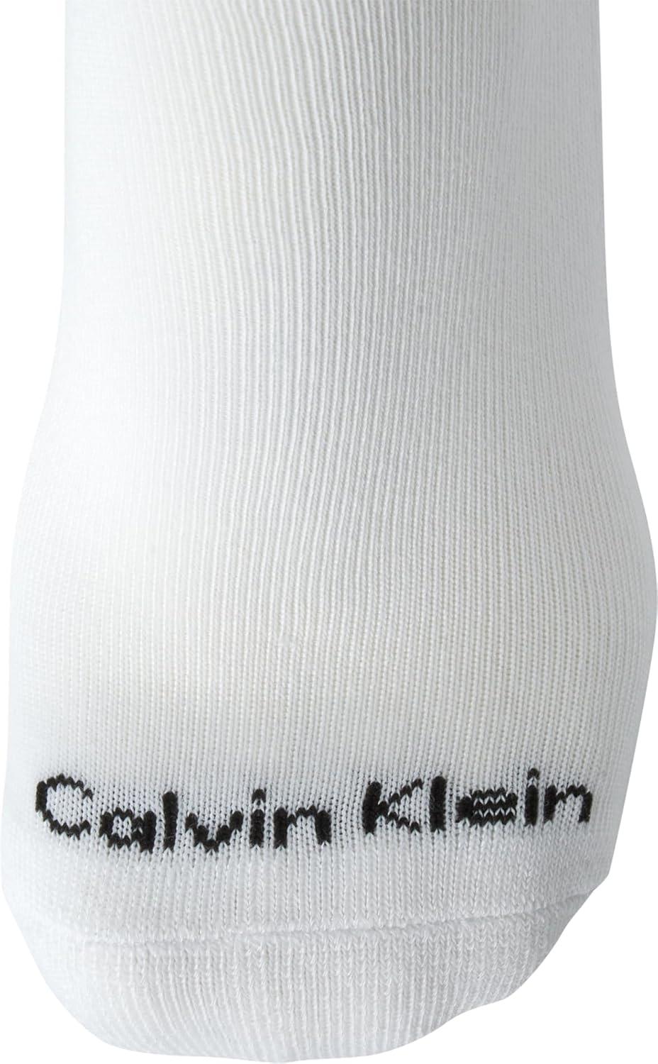 imageCalvin Klein Mens Dress Crew NonBinding Cotton Socks 6PackPure White