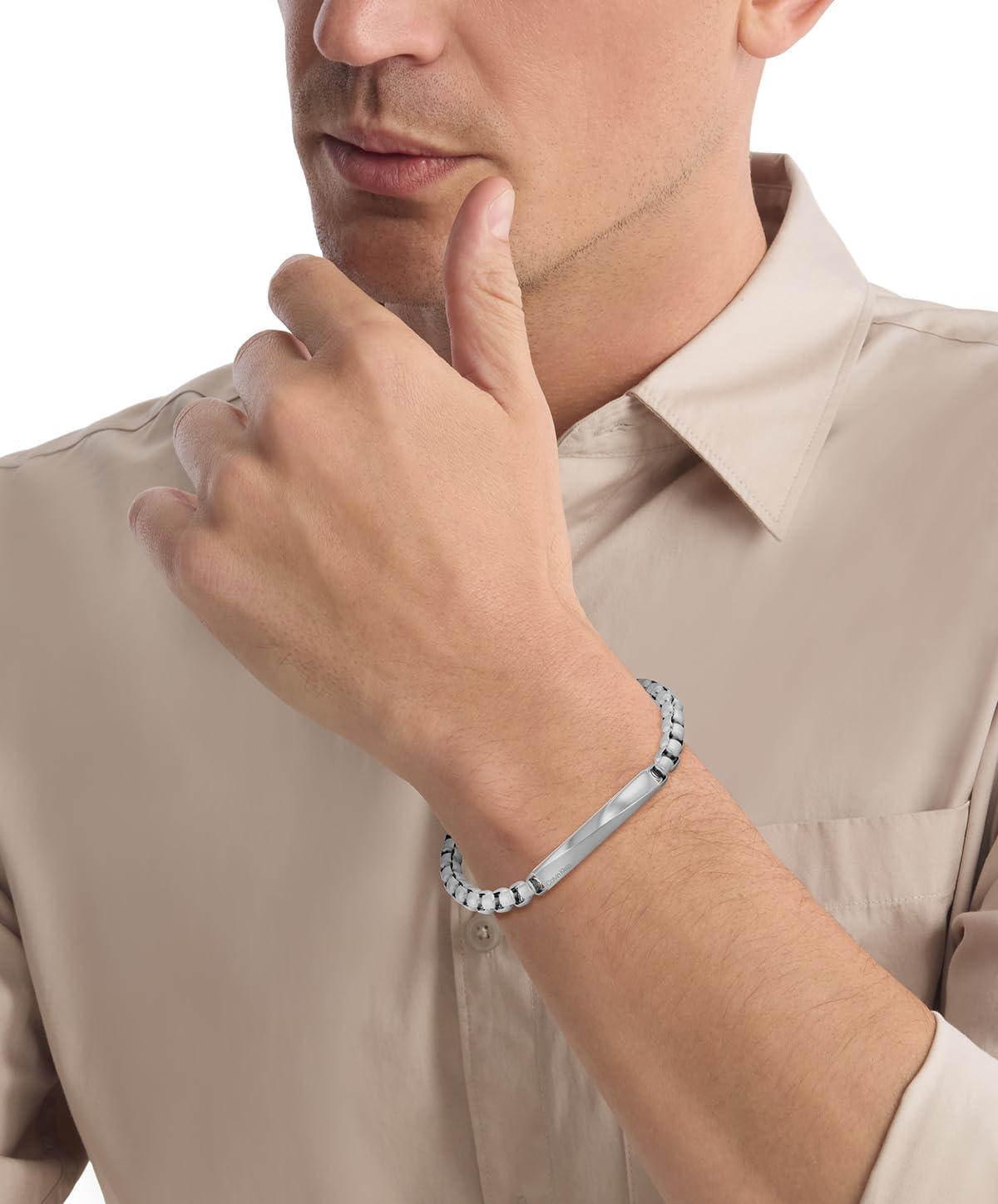 imageCalvin Klein Mens Jewelry  Iconic ID Link Bracelet  Stainless Steel  Modern Statement Accessory  Gift for Him