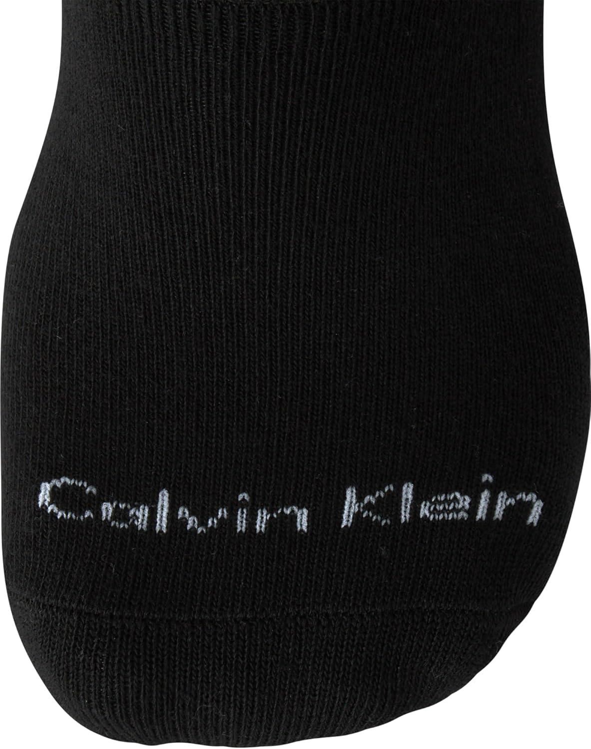 imageCalvin Klein Mens Liner Socks  12 Pack Cushioned NonSlip No Show Sneaker Loafer  Ultra Low Cut Socks for Men 712Black Texture