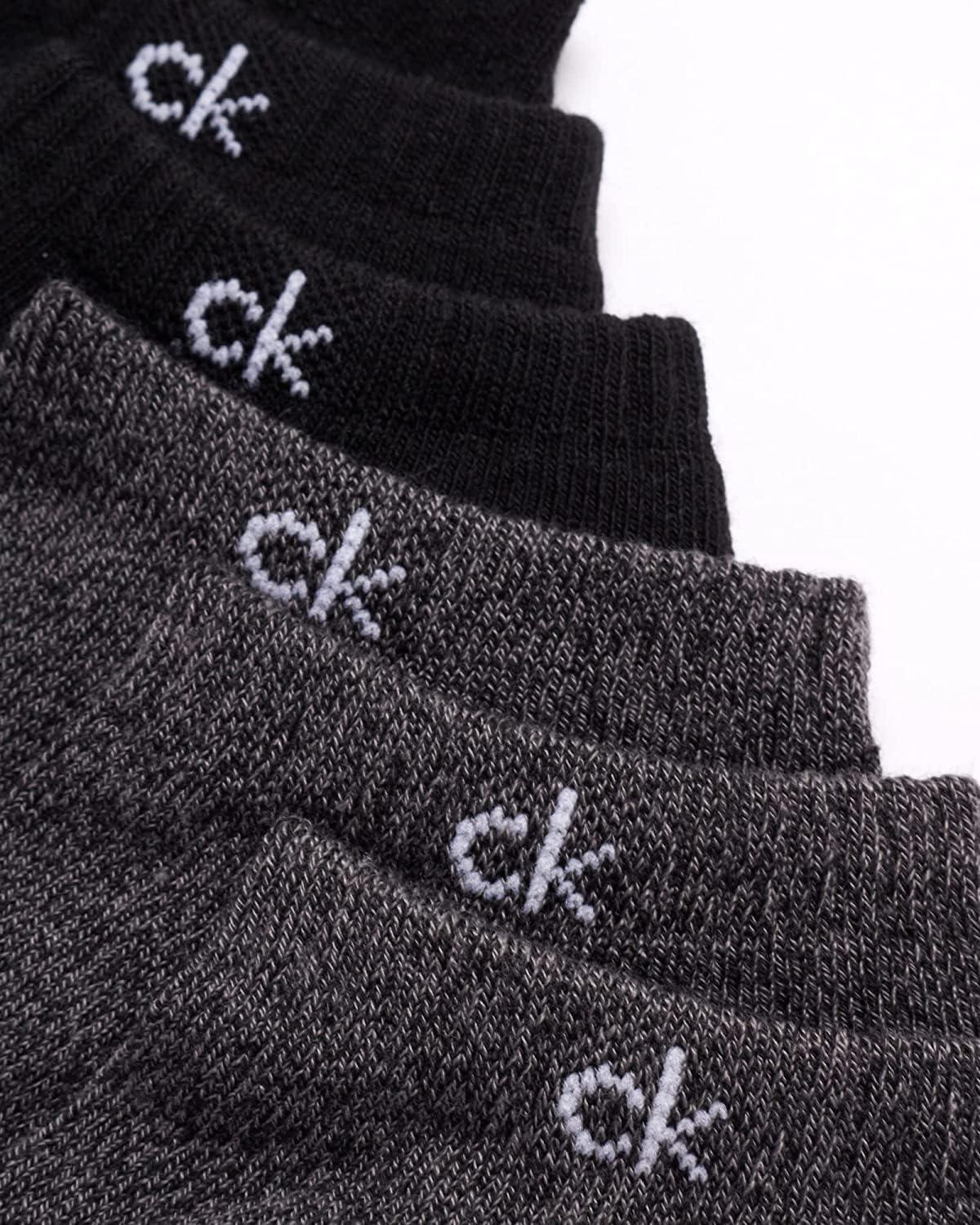 imageCalvin Klein Mens Liner Socks  12 Pack Cushioned NonSlip No Show Sneaker Loafer  Ultra Low Cut Socks for Men 712BlackGrey Solid