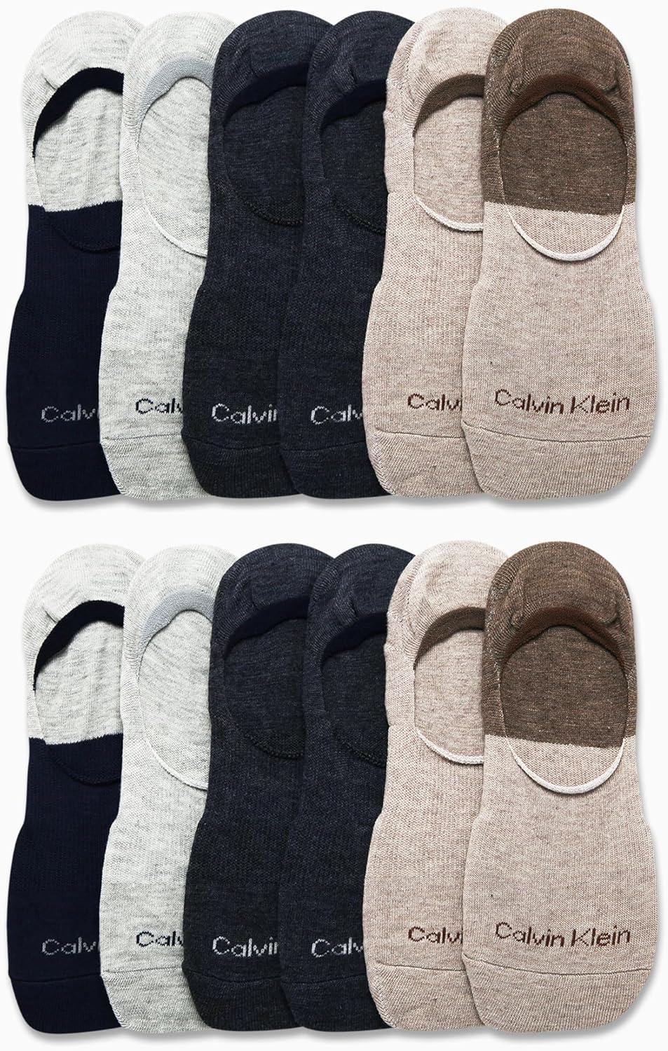imageCalvin Klein Mens Liner Socks  12 Pack Cushioned NonSlip No Show Sneaker Loafer  Ultra Low Cut Socks for Men 712Multi Ultra Low