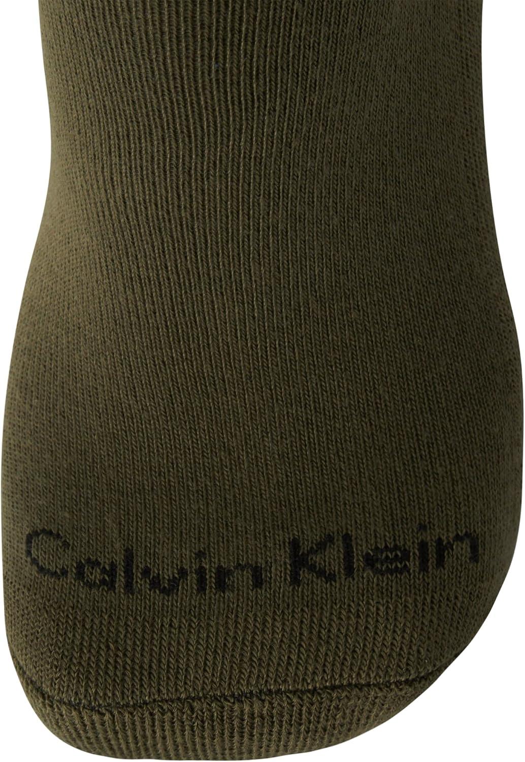 imageCalvin Klein Mens No Show Lightweight Cushioned Low Cut Socks 12 PackBeigeGrey
