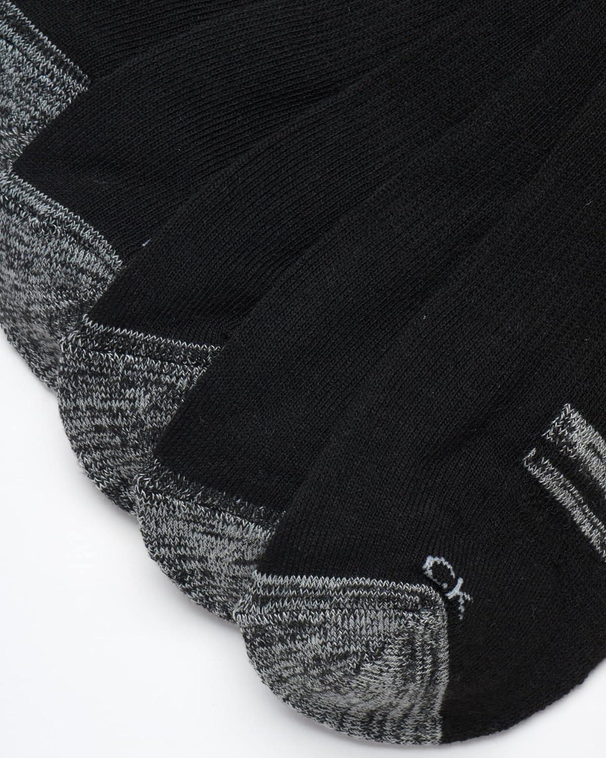 imageCalvin Klein Mens No Show Lightweight Cushioned Low Cut Socks 12 PackBlack Assorted