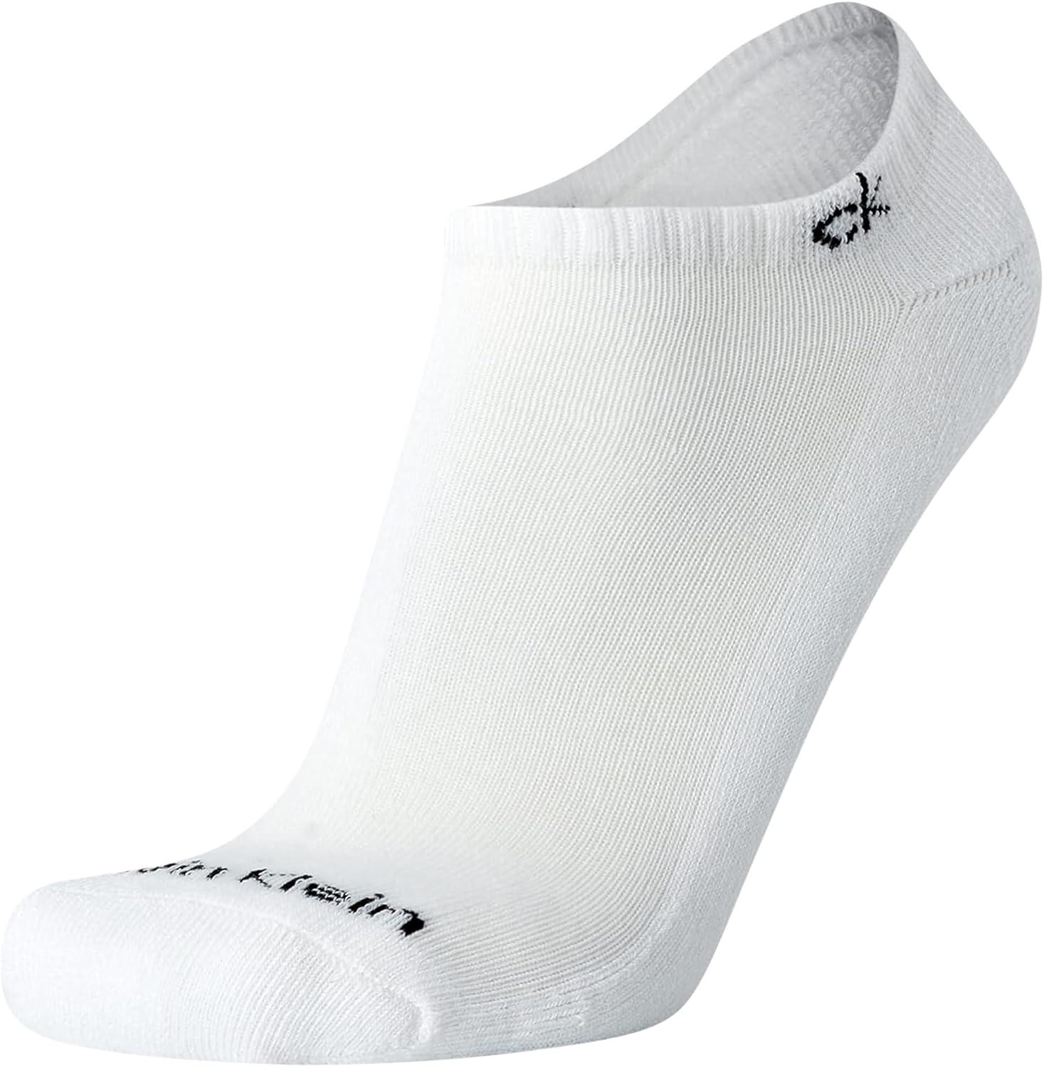 imageCalvin Klein Mens No Show Lightweight Cushioned Low Cut Socks 12 PackClassic White