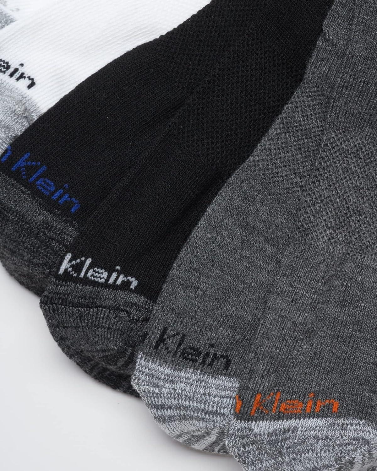 imageCalvin Klein Mens No Show Lightweight Cushioned Low Cut Socks 12 PackGrey Heather Assort