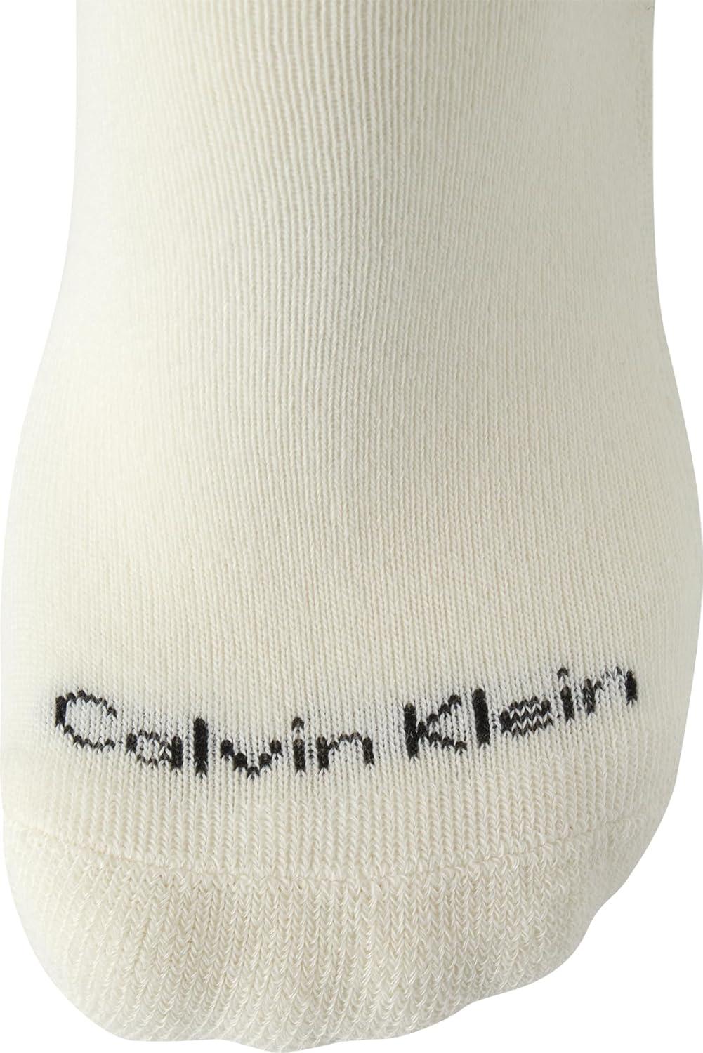 imageCalvin Klein Mens No Show Lightweight Cushioned Low Cut Socks 12 PackIvory Assorted