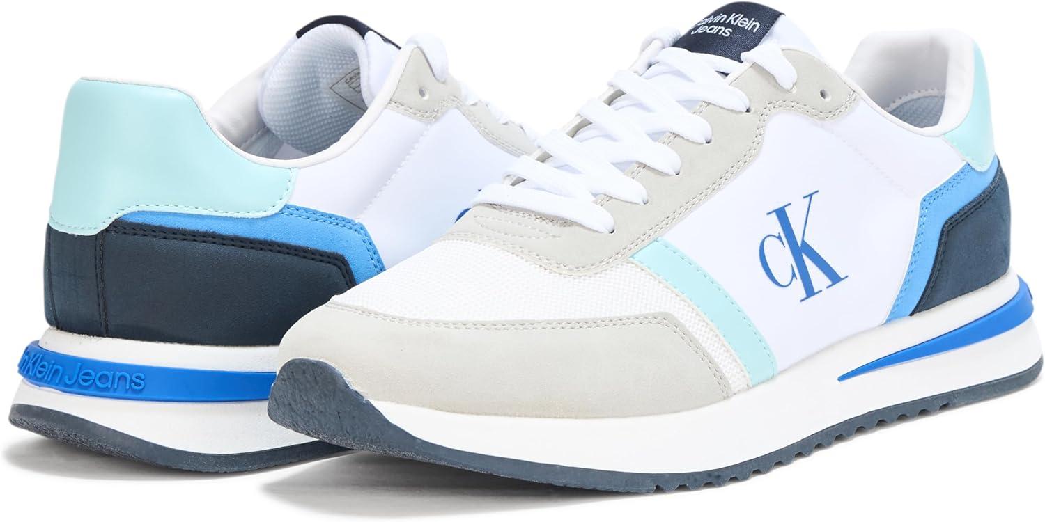 imageCalvin Klein Mens Picio SneakerMedium BlueWhite Multi