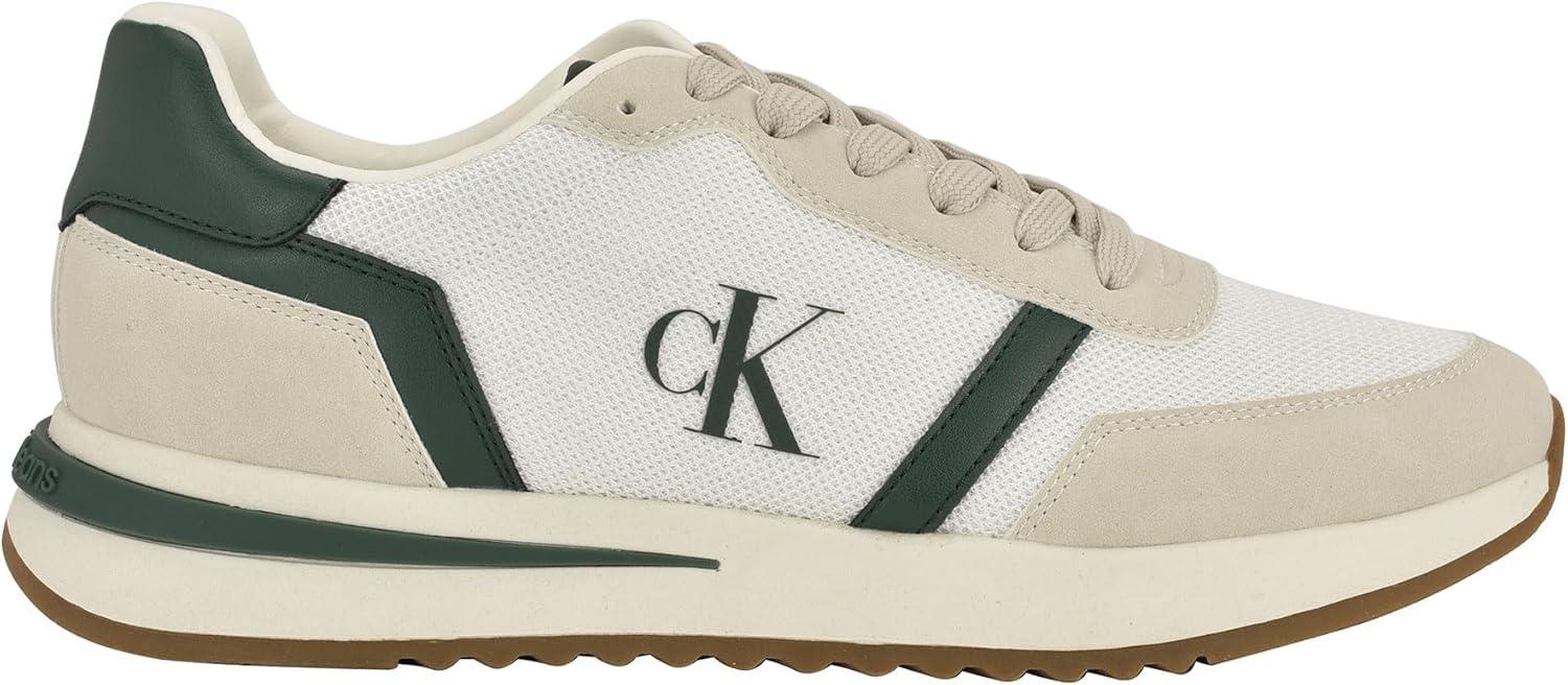 imageCalvin Klein Mens Picio SneakerWhiteDark Green 300
