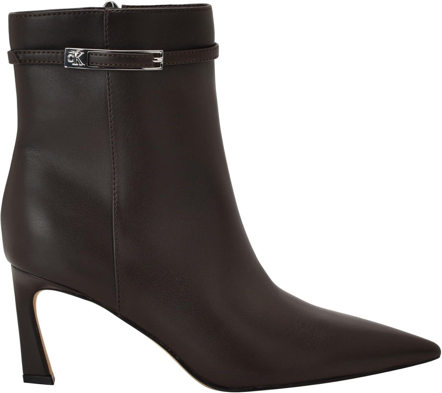 imageCalvin Klein Womens Alenna Ankle BootDark Brown 201