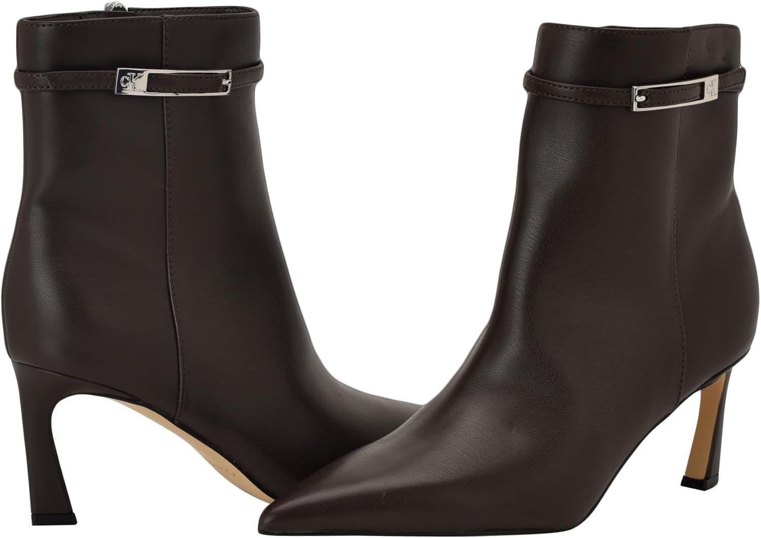 imageCalvin Klein Womens Alenna Ankle BootDark Brown 201