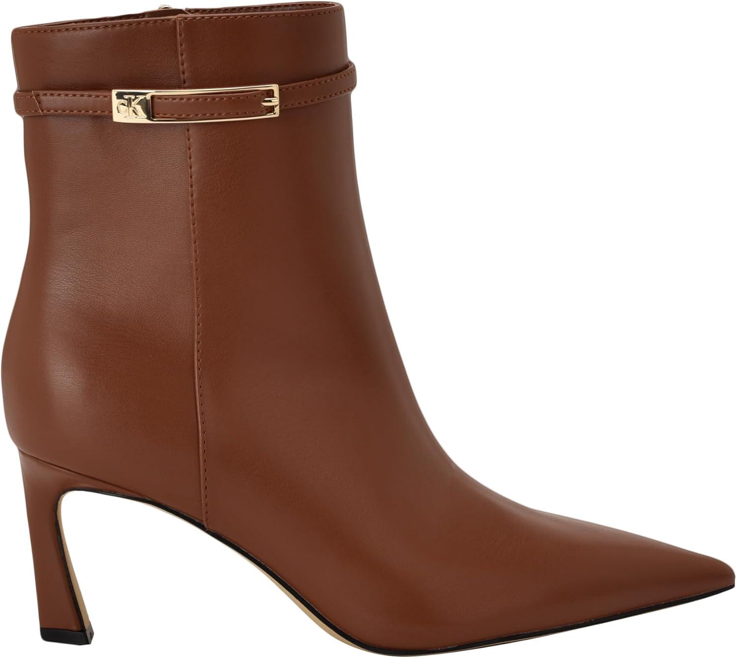 imageCalvin Klein Womens Alenna Ankle BootMedium Brown 211