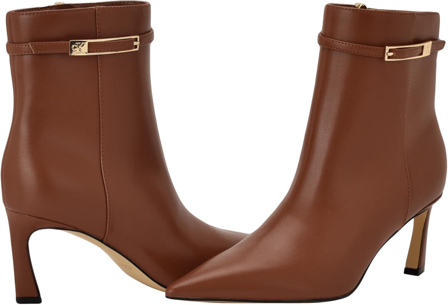 imageCalvin Klein Womens Alenna Ankle BootMedium Brown 211