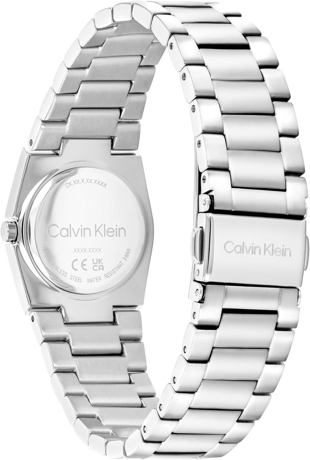imageCalvin Klein Womens CK Unite Stainless Steel Watch 26mm Case with Link Bracelet  Sleek Curved Case Modern Everyday Style  Gift for HerSilverBlack