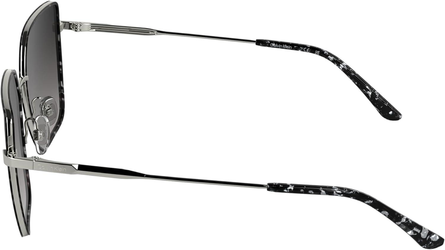 imageCalvin Klein Womens Ck25111s Rectangular SunglassesGrey Havana